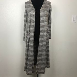 LuLaRoe Sarah Soft Beautiful Striped Duster